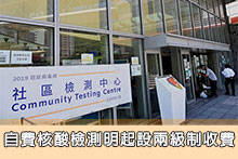 自費核酸檢測明起設兩級制收費